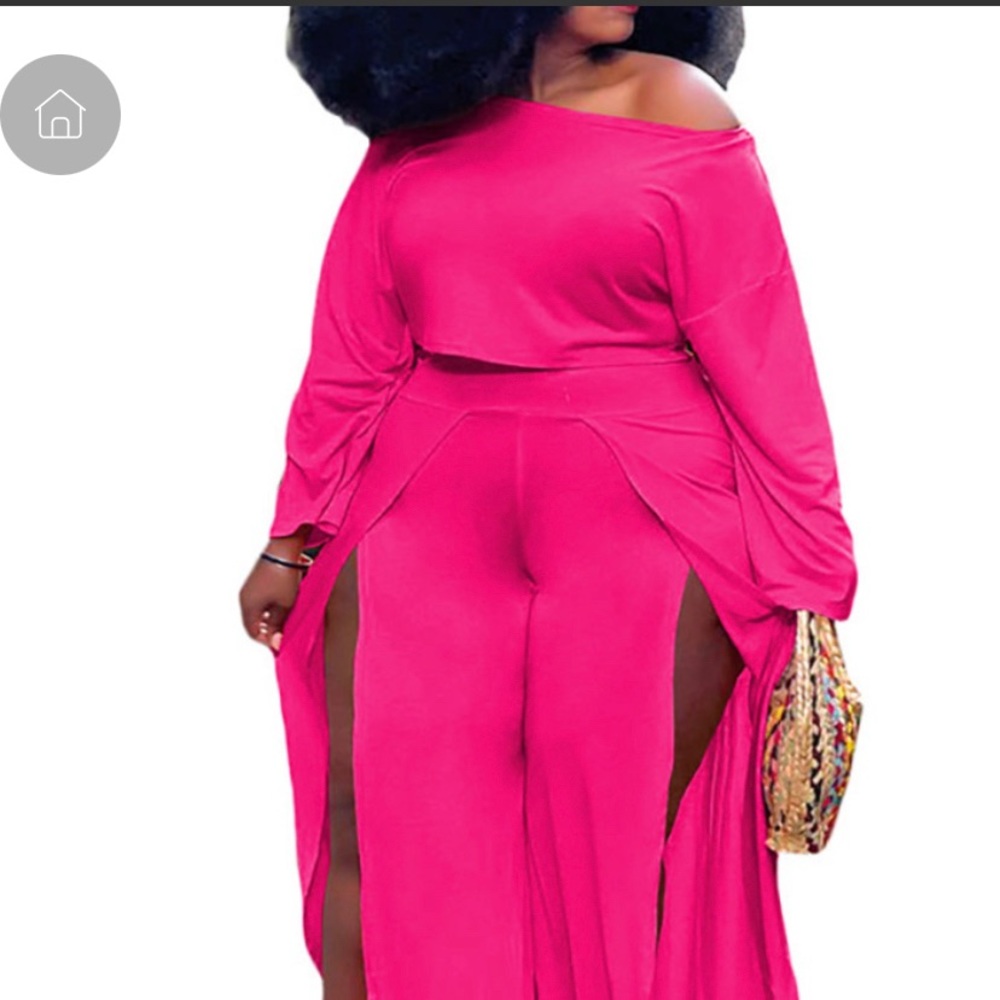 Brand new pink plus size 2pc outfit
